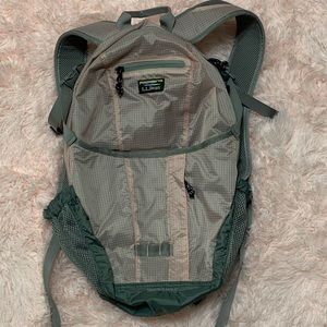 light pink L.L.Bean backpack